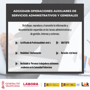 ADGG0408-OPERACIONES AUXILIARES DE SERVICIOS ADMINISTRATIVOS Y GENERALES