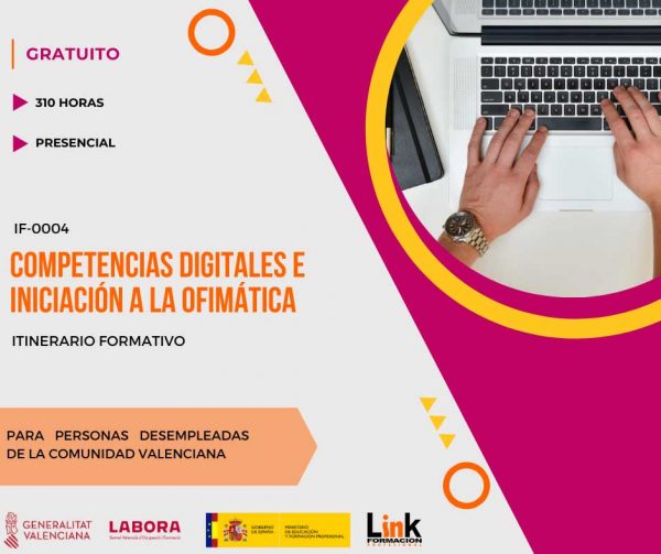 Curso gratuito para desempleados de Competencias digitales e iniciación a la ofimática