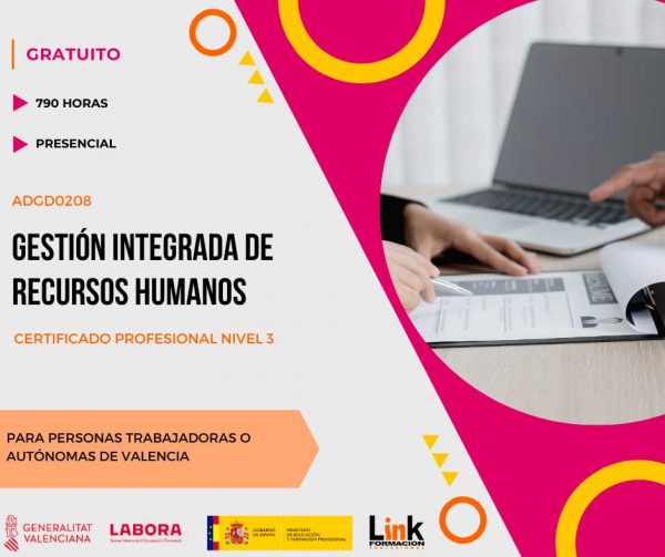 Curso de Gestión integrada de recursos humanos para trabajadores y autónomos
