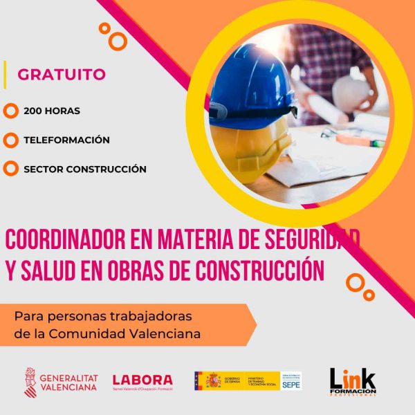 Curso de Coordinador en materia de seguridad y salud en obras de construcción para trabajadores o autónomos