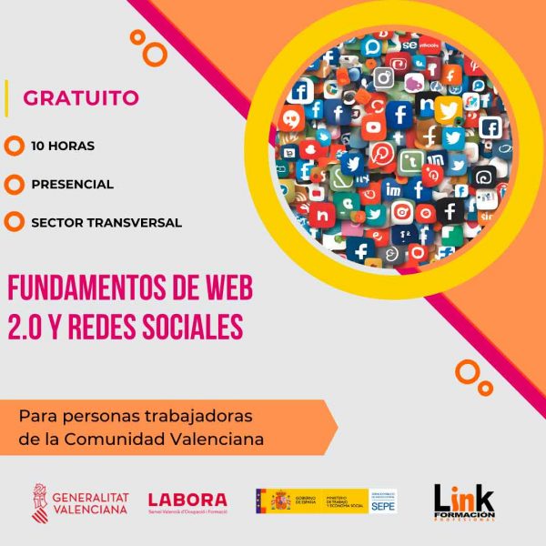 Curso de Fundamentos de web 2.0 y redes sociales para trabajadores o autónomos
