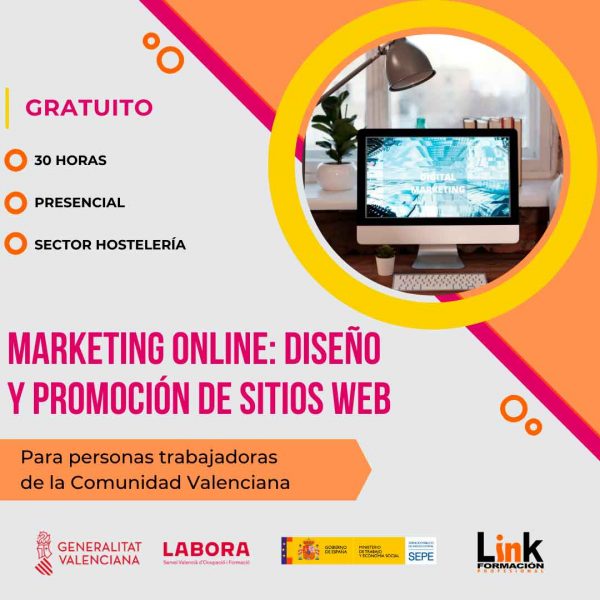 Curso de Marketing online: diseño y promoción de sitios web para trabajadores o autónomos