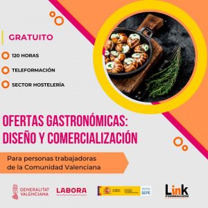Curso de Ofertas gastronómicas: diseño y comercialización para trabajadores o autónomos