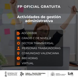 ADGD0308 - ACTIVIDADES DE GESTIÓN ADMINISTRATIVA
