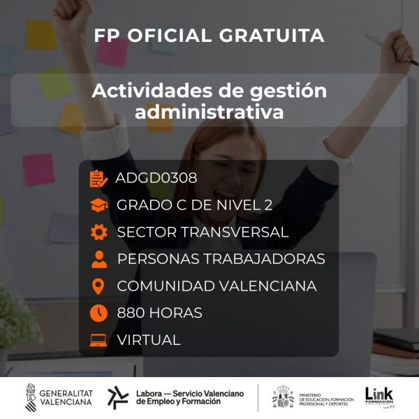 ADGD0308 - ACTIVIDADES DE GESTIÓN ADMINISTRATIVA