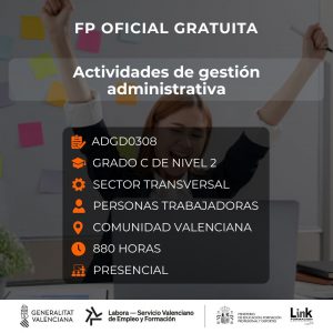 ADGD0308 - ACTIVIDADES DE GESTIÓN ADMINISTRATIVA