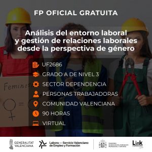 UF2686 - ANÁLISIS DEL ENTORNO LABORAL Y GESTIÓN DE RELACIONES LABORALES DESDE LA PERSPECTIVA DE GÉNERO