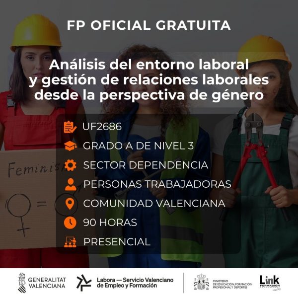 UF2686 - ANÁLISIS DEL ENTORNO LABORAL Y GESTIÓN DE RELACIONES LABORALES DESDE LA PERSPECTIVA DE GÉNERO