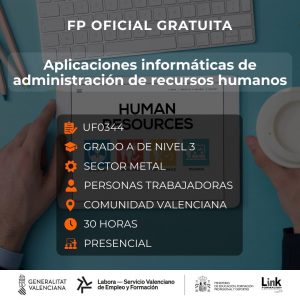 UF0344 - APLICACIONES INFORMÁTICAS DE ADMINISTRACIÓN DE RECURSOS HUMANOS