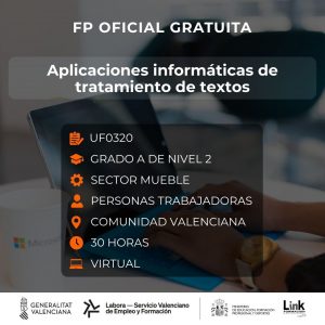 UF0320 - APLICACIONES INFORMÁTICAS DE TRATAMIENTO DE TEXTOS