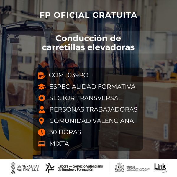 COML039PO - CONDUCCIÓN DE CARRETILLAS ELEVADORAS
