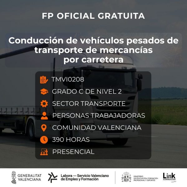 TMVI0208 - CONDUCCIÓN DE VEHÍCULOS PESADOS DE TRANSPORTE DE MERCANCÍAS POR CARRETERA