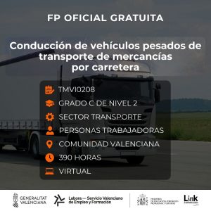 TMVI0208 - CONDUCCIÓN DE VEHÍCULOS PESADOS DE TRANSPORTE DE MERCANCÍAS POR CARRETERA