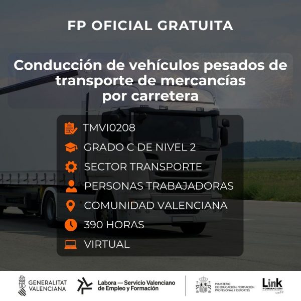 TMVI0208 - CONDUCCIÓN DE VEHÍCULOS PESADOS DE TRANSPORTE DE MERCANCÍAS POR CARRETERA