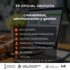 ADGD043PO - CONTABILIDAD, ADMINISTRACIÓN Y GESTIÓN