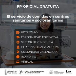 HOTR029PO - EL SERVICIO DE COMIDAS EN CENTROS SANITARIOS Y SOCIOSANITARIOS