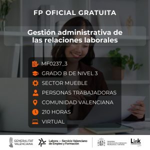 MF0237_3 - GESTIÓN ADMINISTRATIVA DE LAS RELACIONES LABORALES