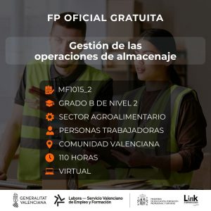 MF1015_2 - GESTIÓN DE LAS OPERACIONES DE ALMACENAJE