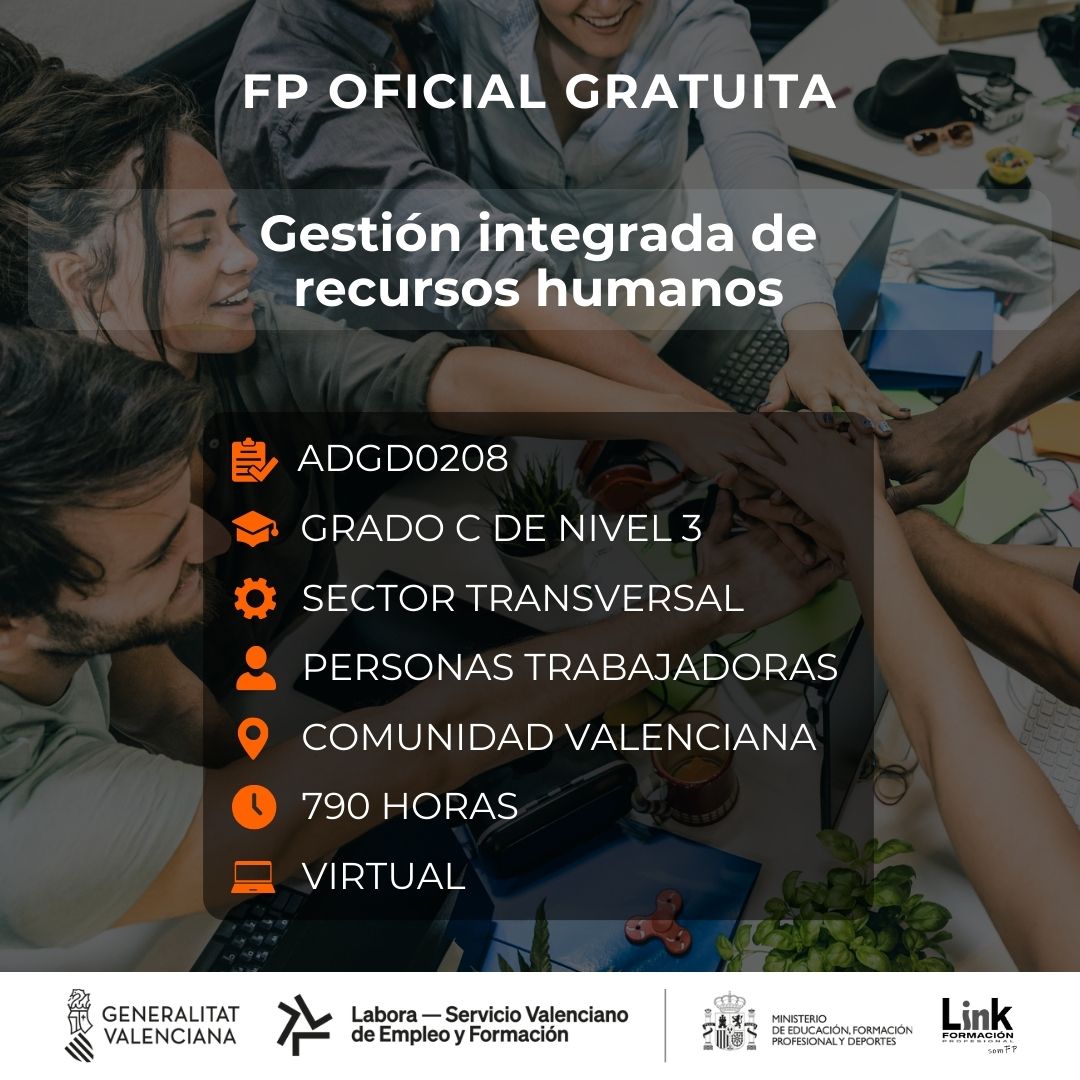 Curso de Gestión integrada de recursos humanos para trabajadores - Link Formación