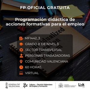 MF1442_3 - PROGRAMACIÓN DIDÁCTICA DE ACCIONES FORMATIVAS PARA EL EMPLEO