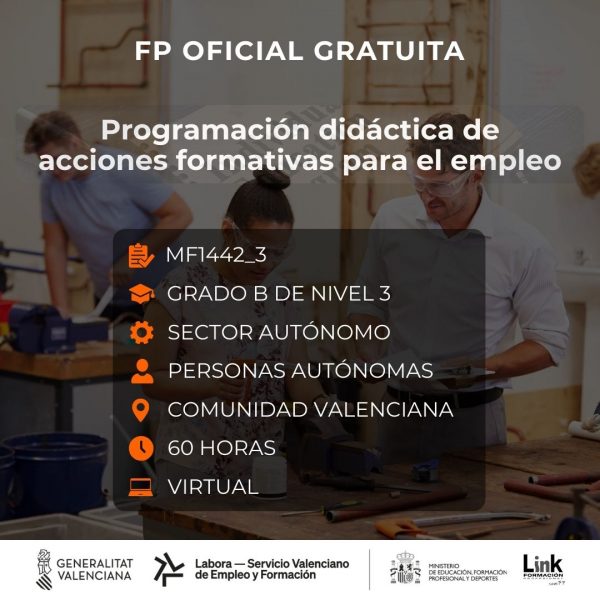 MF1442_3 - PROGRAMACIÓN DIDÁCTICA DE ACCIONES FORMATIVAS PARA EL EMPLEO