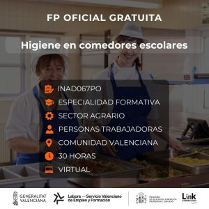 INAD067PO - HIGIENE EN COMEDORES ESCOLARES