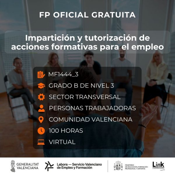 MF1444_3 - IMPARTICIÓN Y TUTORIZACIÓN DE ACCIONES FORMATIVAS
