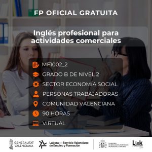 MF1002_2 - INGLÉS PROFESIONAL PARA ACTIVIDADES COMERCIALES