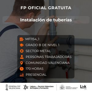 MF1154_1 - INSTALACIÓN DE TUBERÍAS
