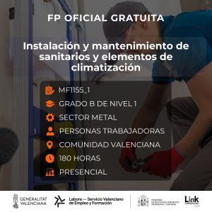 MF1155_1 - INSTALACIÓN Y MANTENIMIENTO DE SANITARIOS Y ELEMENTOS DE CLIMATIZACIÓN