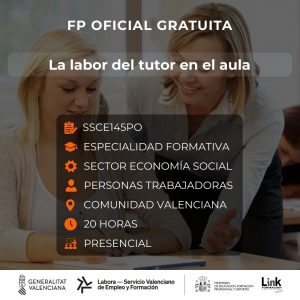 SSCE145PO - LA LABOR DEL TUTOR EN EL AULA