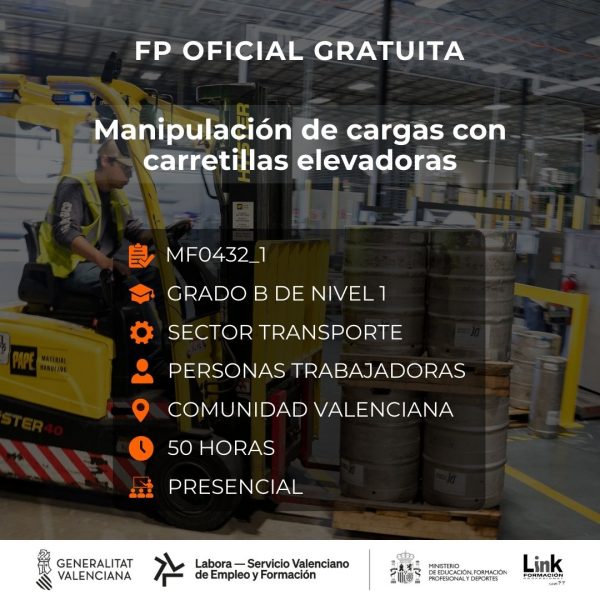 MF0432_1 - MANIPULACIÓN DE CARGAS CON CARRETILLAS ELEVADORAS