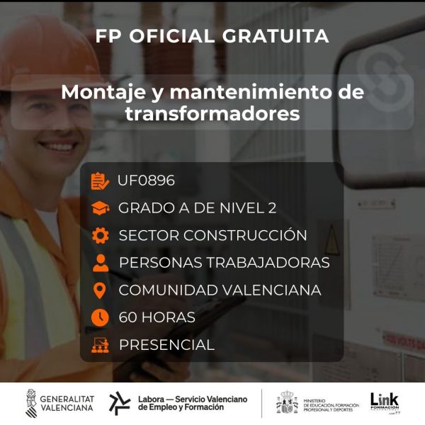 UF0896 - MONTAJE Y MANTENIMIENTO DE TRANSFORMADORES