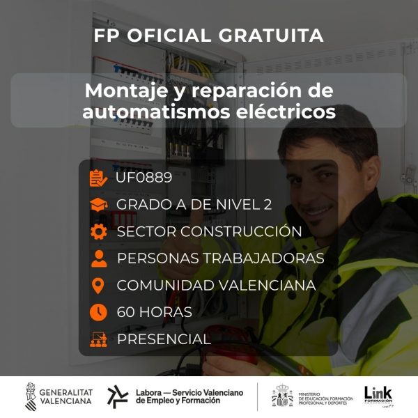 UF0889 - MONTAJE Y REPARACIÓN DE AUTOMATISMOS ELÉCTRICOS