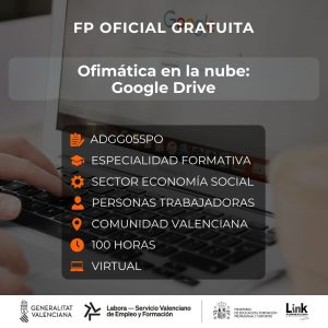 ADGG055PO - OFIMÁTICA EN LA NUBE: GOOGLE DRIVE