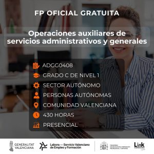 ADGG0408 - OPERACIONES AUXILIARES DE SERVICIOS ADMINISTRATIVOS Y GENERALES