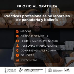 MP0068 - PRÁCTICAS PROFESIONALES NO LABORALES DE PANADERÍA Y BOLLERÍA