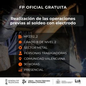 MF2312_2 - REALIZACIÓN DE LAS OPERACIONES PREVIAS AL SOLDEO CON ELECTRODO
