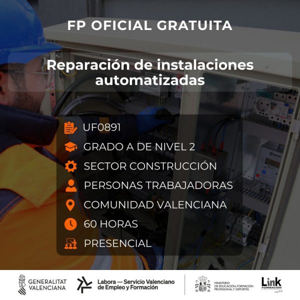 UF0891 - REPARACIÓN DE INSTALACIONES AUTOMATIZADAS