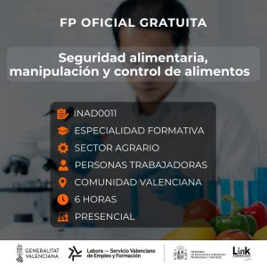 INAD0011 - SEGURIDAD ALIMENTARIA, MANIPULACIÓN Y CONTROL DE ALIMENTOS