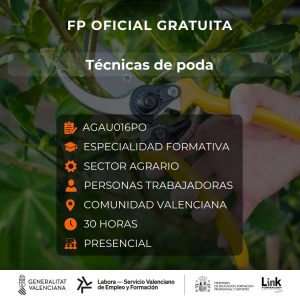 AGAU016PO - TÉCNICAS DE PODA