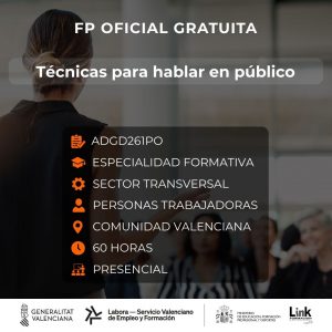 ADGD261PO - TÉCNICAS PARA HABLAR EN PÚBLICO
