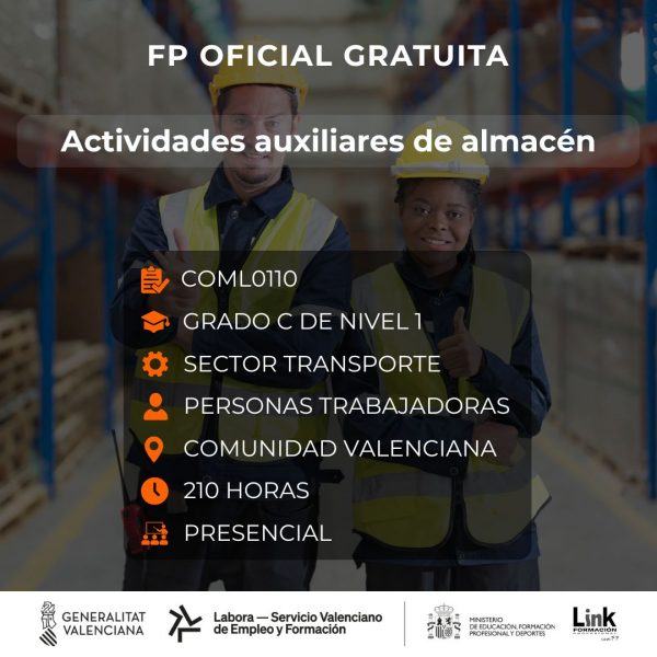 COML0110 - ACTIVIDADES AUXILIARES DE ALMACÉN