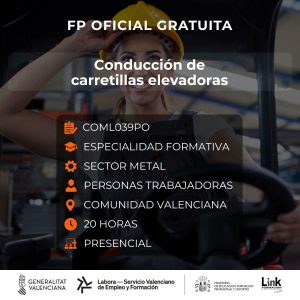 COML039PO - CONDUCCIÓN DE CARRETILLAS ELEVADORAS