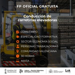COML039PO - CONDUCCIÓN DE CARRETILLAS ELEVADORAS