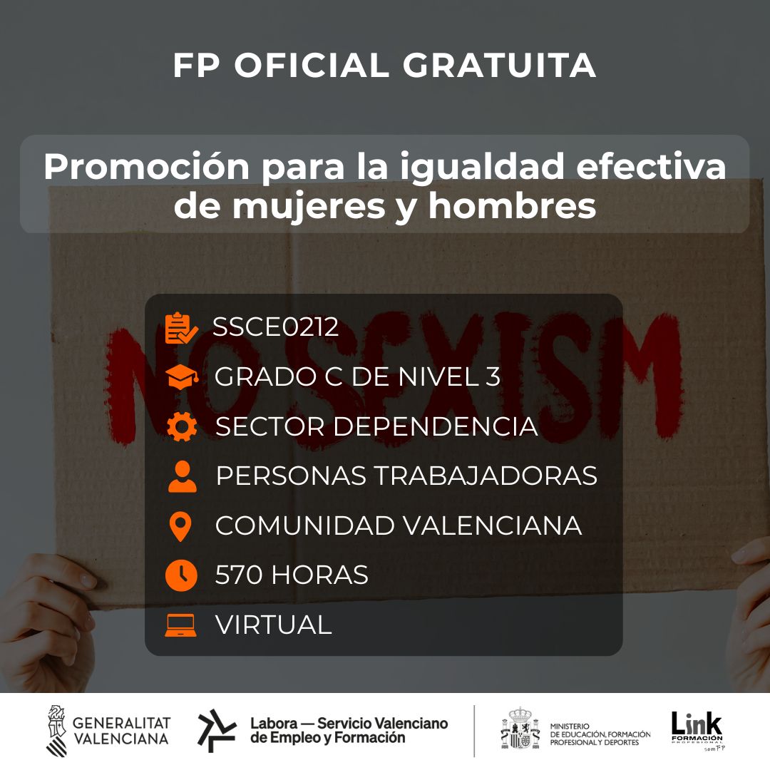 Curso de Promoción para la igualdad para trabajadores - Link Formación