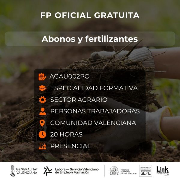 Curso de Abonos y fertilizantes para trabajadores - Link Formación