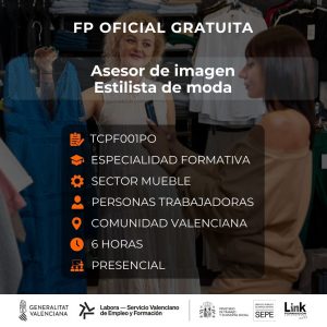 TCPF001PO - ASESOR DE IMAGEN. ESTILISTA DE MODA