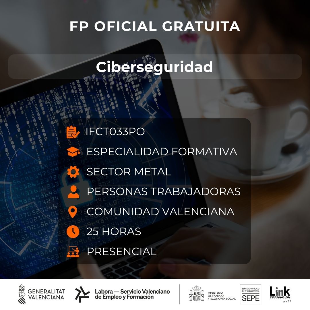 Curso de Ciberseguridad para trabajadores - Link Formación