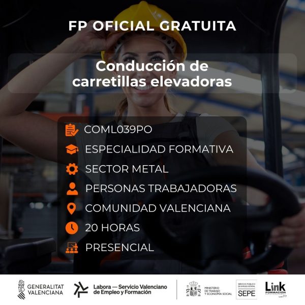 Curso de Conducción de carretillas elevadoraso para trabajadores - Link Formación